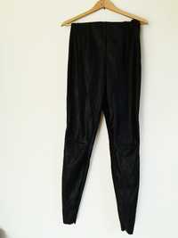 Czarne skórzane damskie spodnie Asos nowe