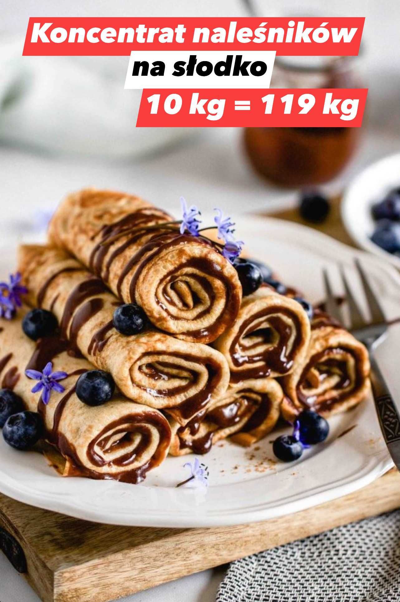 Naleśniki na słodko, Naleśniki wytrawne w proszku, Churros - 10 kg