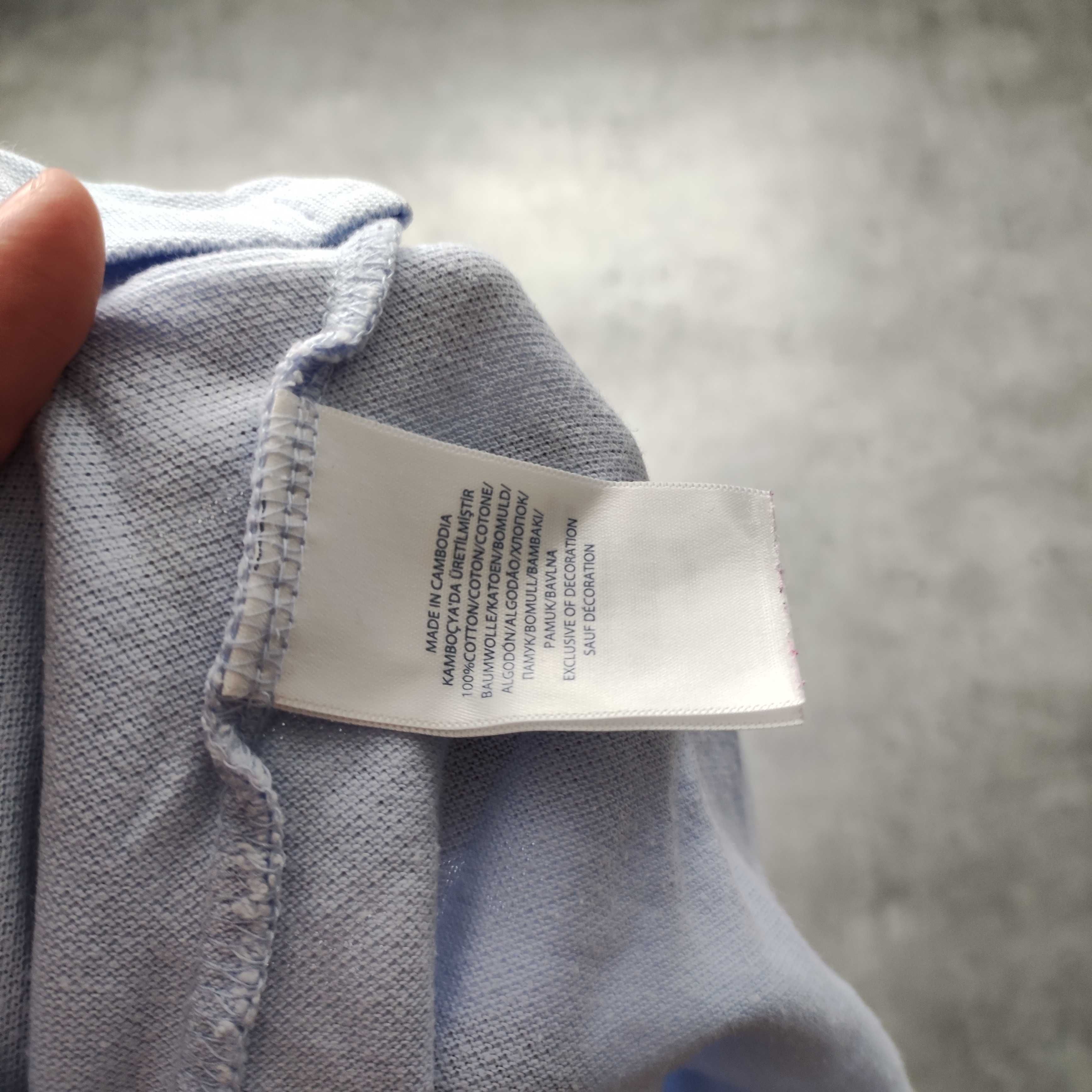 MĘSKA Błękitna PREMIUM Bawełna Koszulka Polo Ralph Lauren Elegancka