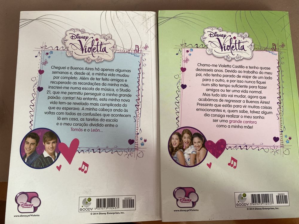 Livros violeta- volumes 1 e 2