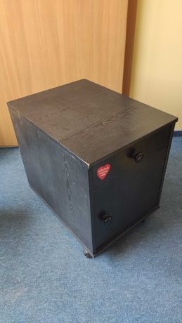 Kontenerek biurowy czarny (szuflada+szafka)