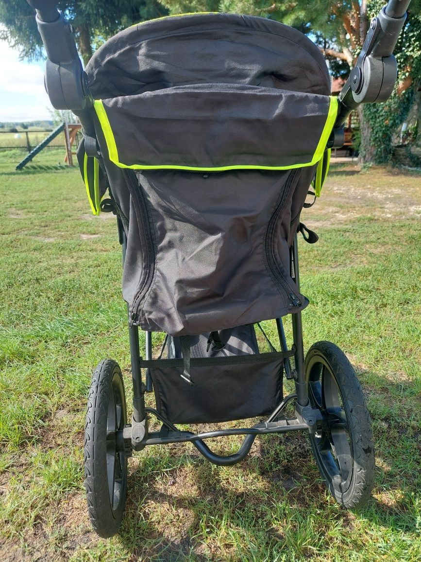 Wózek trójkołowy Hauck Runner - terenowy, pompowane koła, zadbany