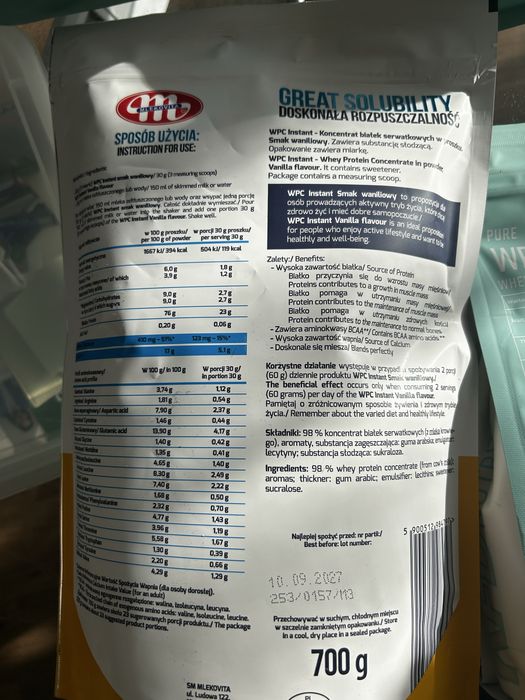 Bialko WPC80 - bez smaku / wanilia jedna sztuka