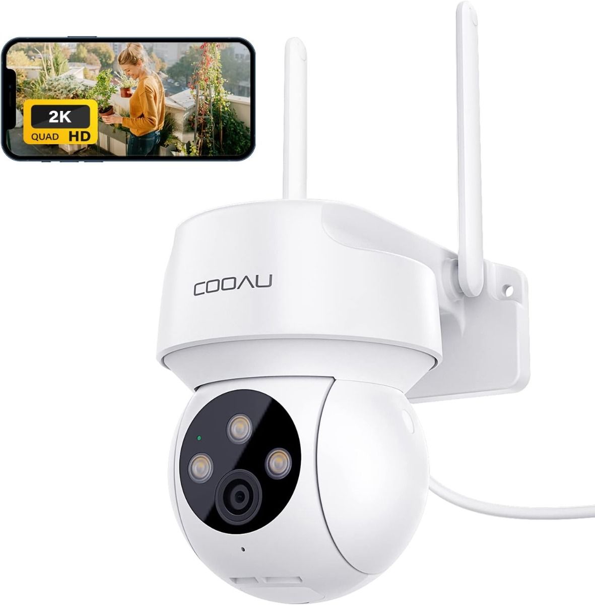 Cooau Dc 201 Ptz Kamera Do Monitoringu Zewnętrznego Wifi