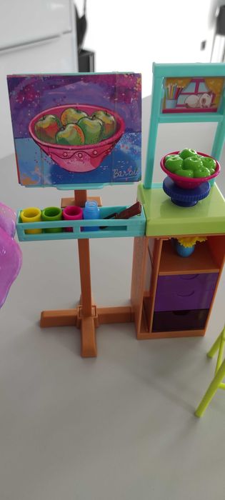 mattel lalka barbie pracownia artystyczna artystka malarka jak nowa