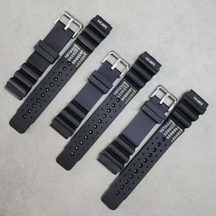 Pasek gumowy silikonowy czarny do zegarka diver Seiko Citizen Orient