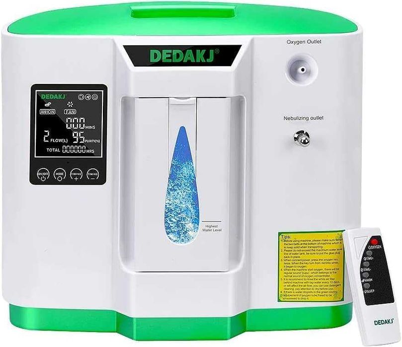 Domowy Przenośny Koncentrator Tlenu 30-93% Wysokie Nasycenie 2-9 l/min