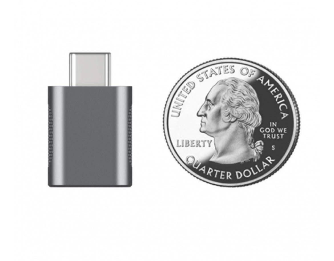 Адаптер Nonda USB-C to USB-A 3.0 mini adapter Space Gray - 2 pcs