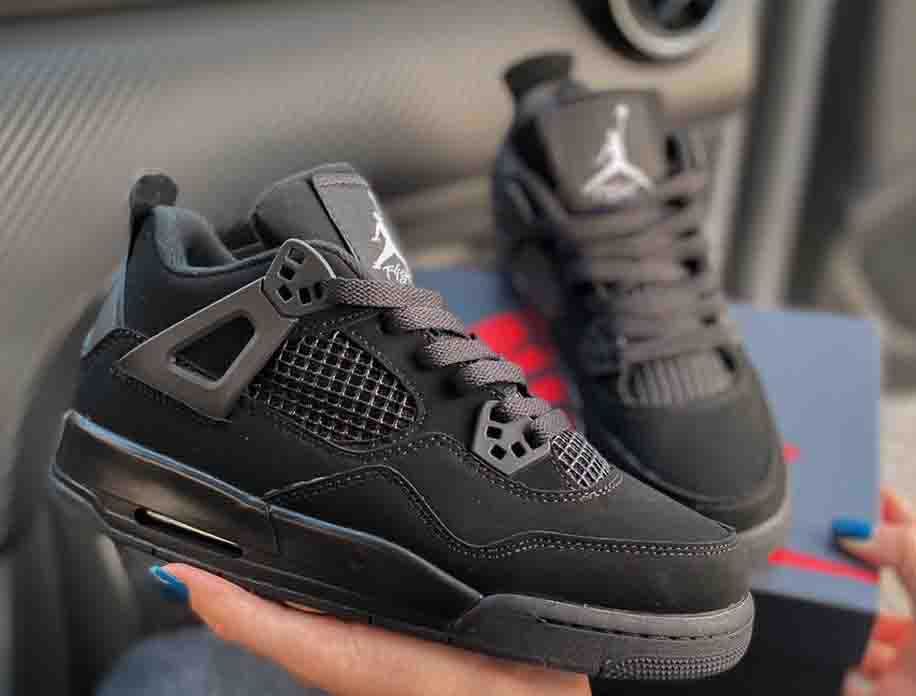 Кожаные кроссовки Nike Air Jordan 4 Retro найк аир джордан 4 (36-45)