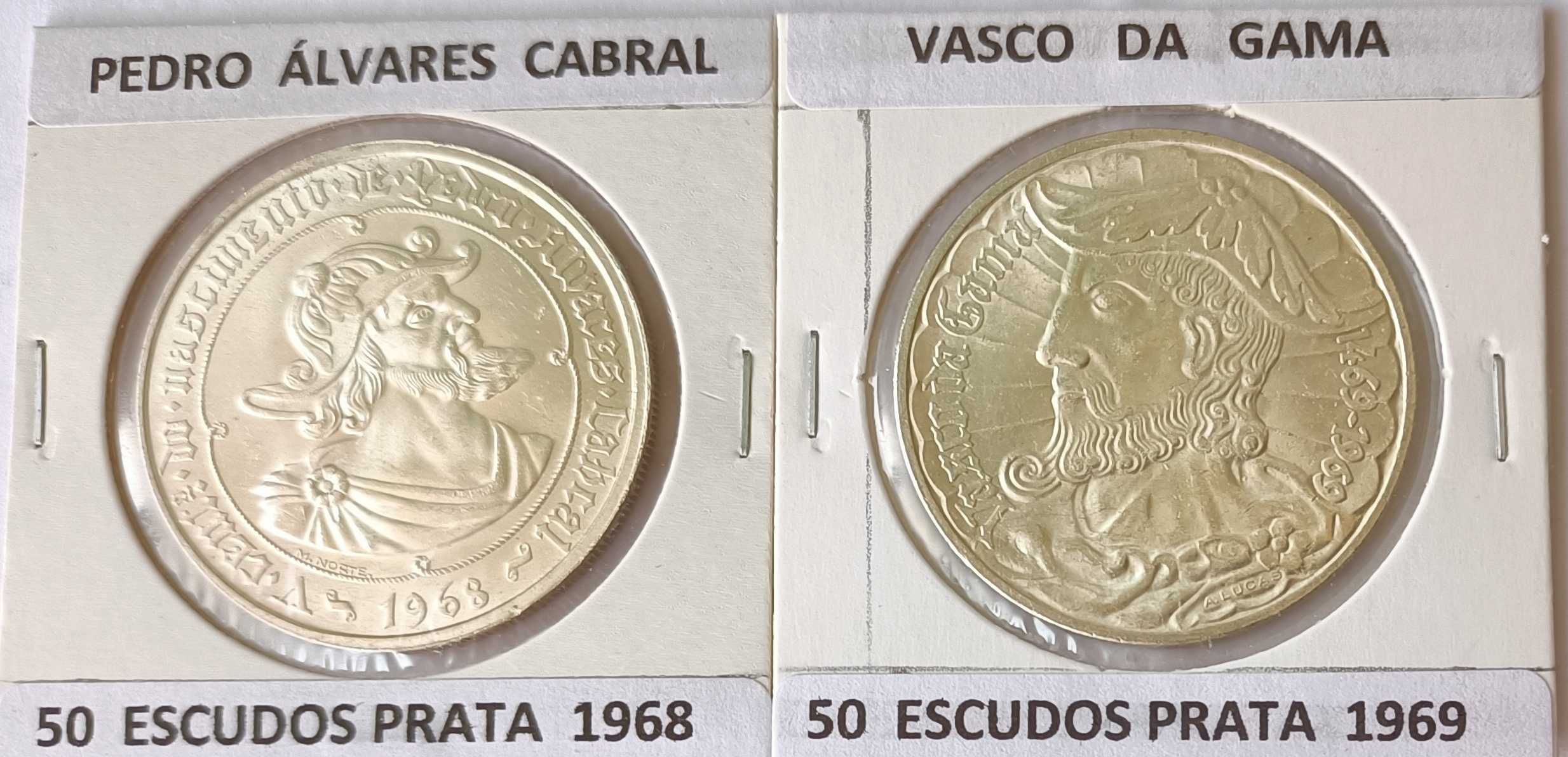 5 Moedas Comemorativas  50 Escudos Prata  da 2ª República Portuguesa