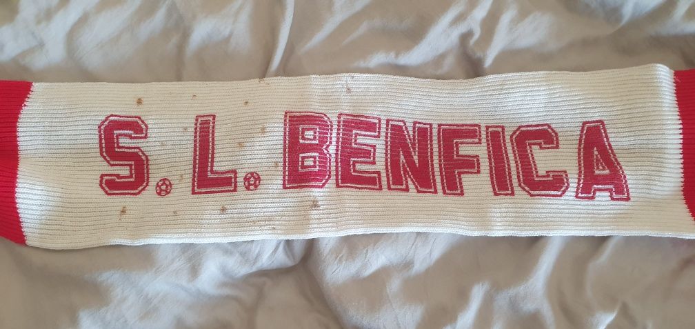 Cachecol Vintage Retro Benfica, anos 80