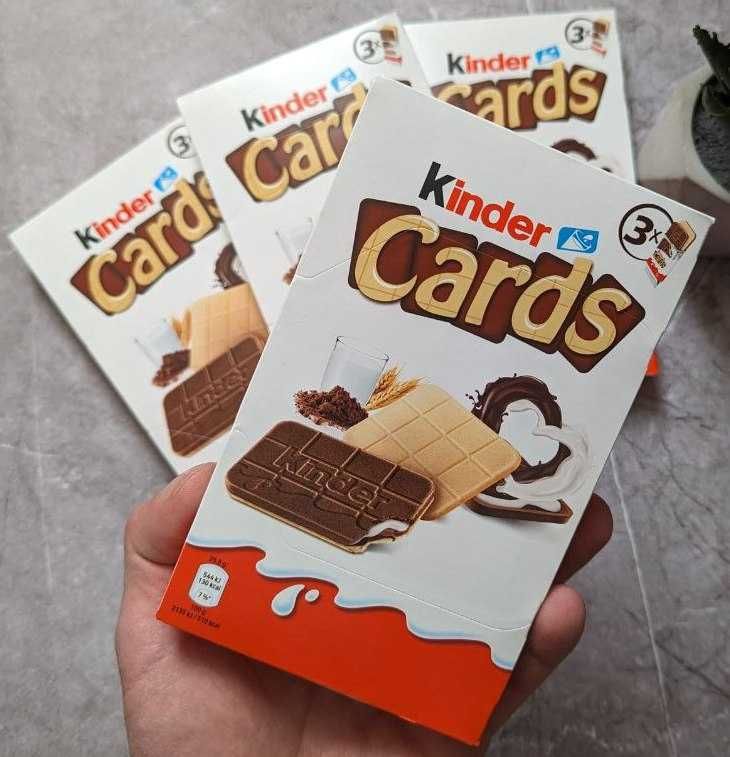 Печиво картки Кіндер Kinder cards