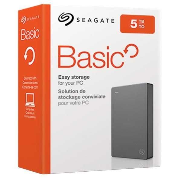 Зовнішній жорсткий диск Seagate Basic 5TB STJL5000400 2.5 USB 3.0 Gray