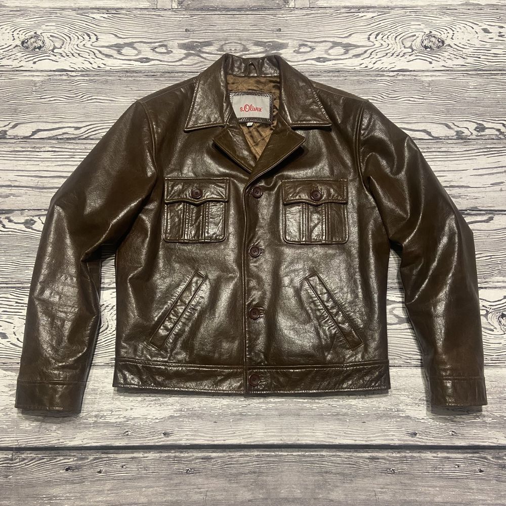 Кожаная куртка S. Oliver Saint Oliver Country Leather Jacket