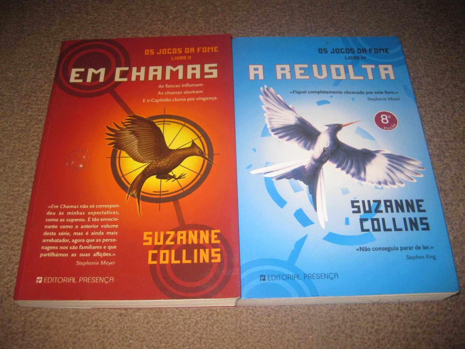2 Livros da Saga "Os Jogos da Fome" de Suzanne Collins