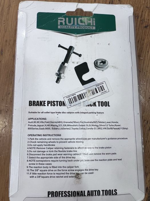 Ferramenta Retrator extrator de pistão Ruichi - NOVO