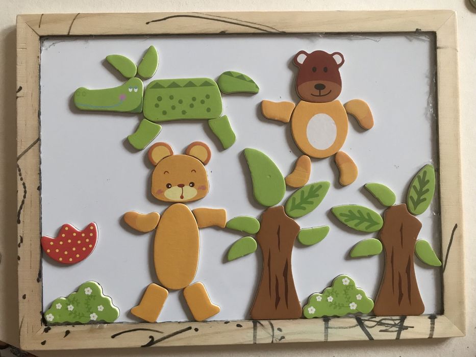 Tablica magnetyczna, układanka,zabawka magnetyczna,