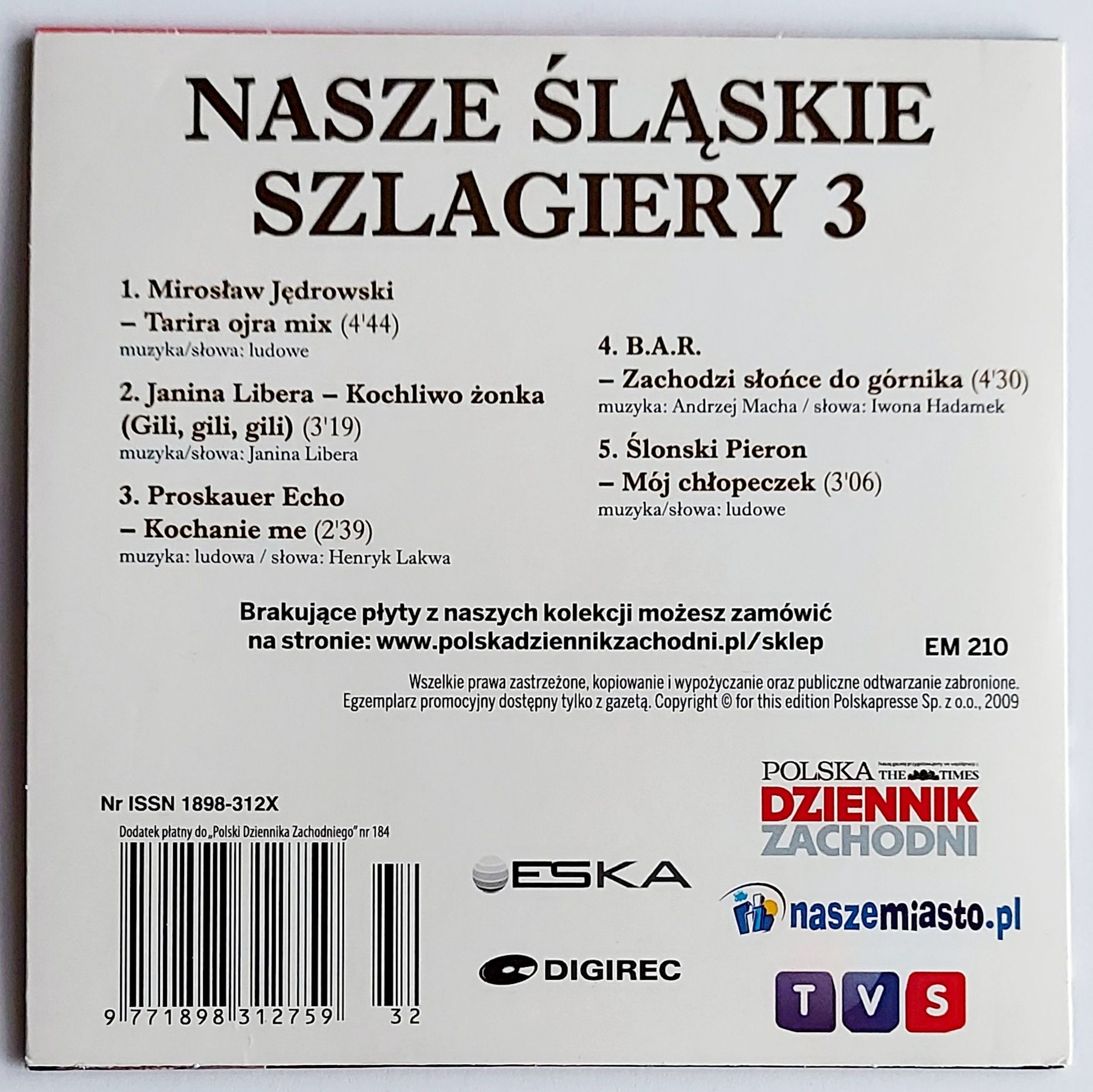 Nasze Śląskie Szlagiery 3 2009r