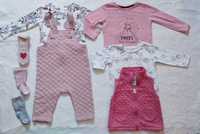 muitas roupas para uma menina de 9 a 12 meses