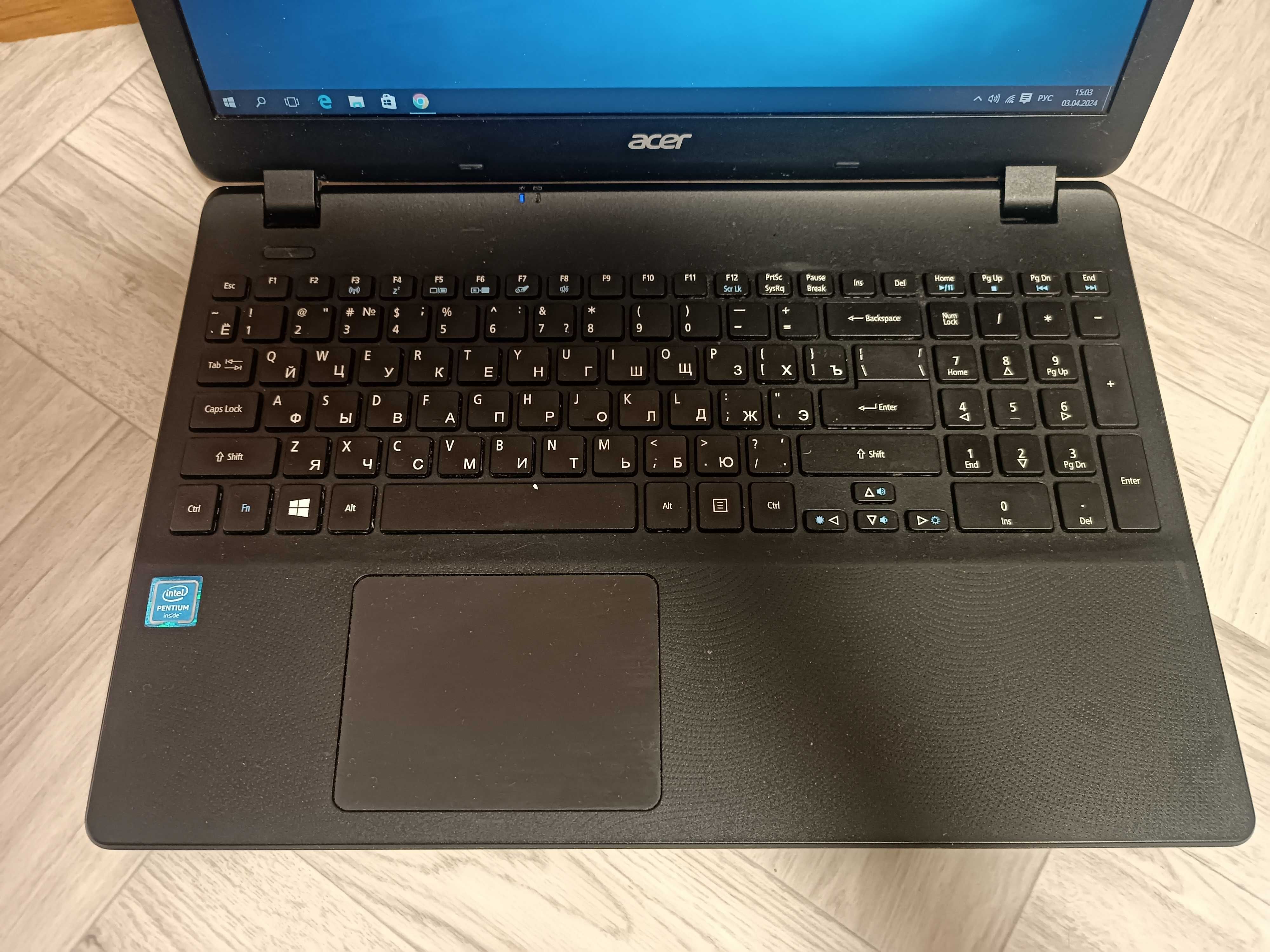 Ноутбук Acer ES1-531  Intel Pentium N3710  батарея 3 часа