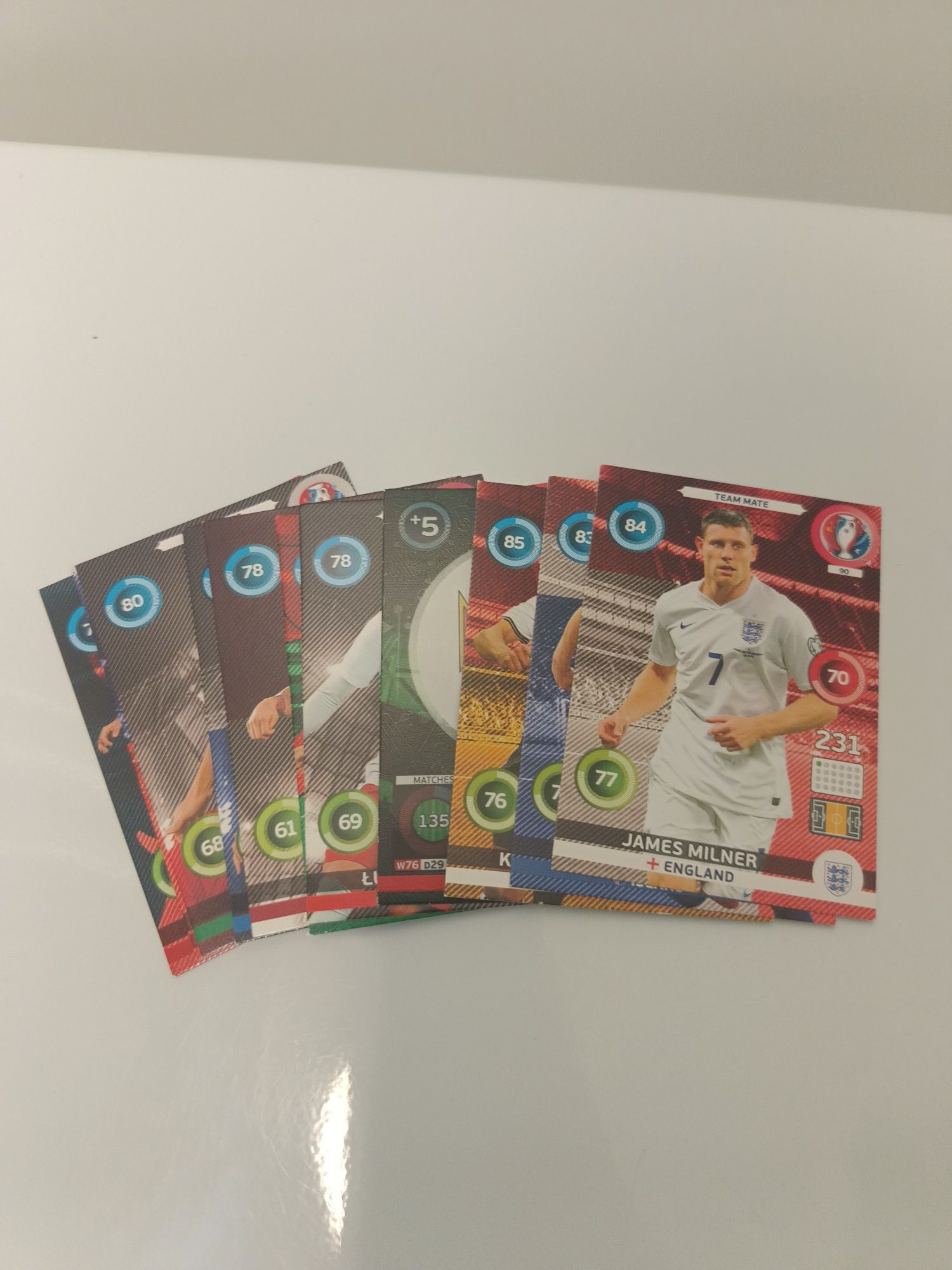 Zestaw 17 kart Panini EURO 2016