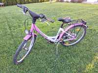 Rower dla dziewczynki 24", osprzęt shimano