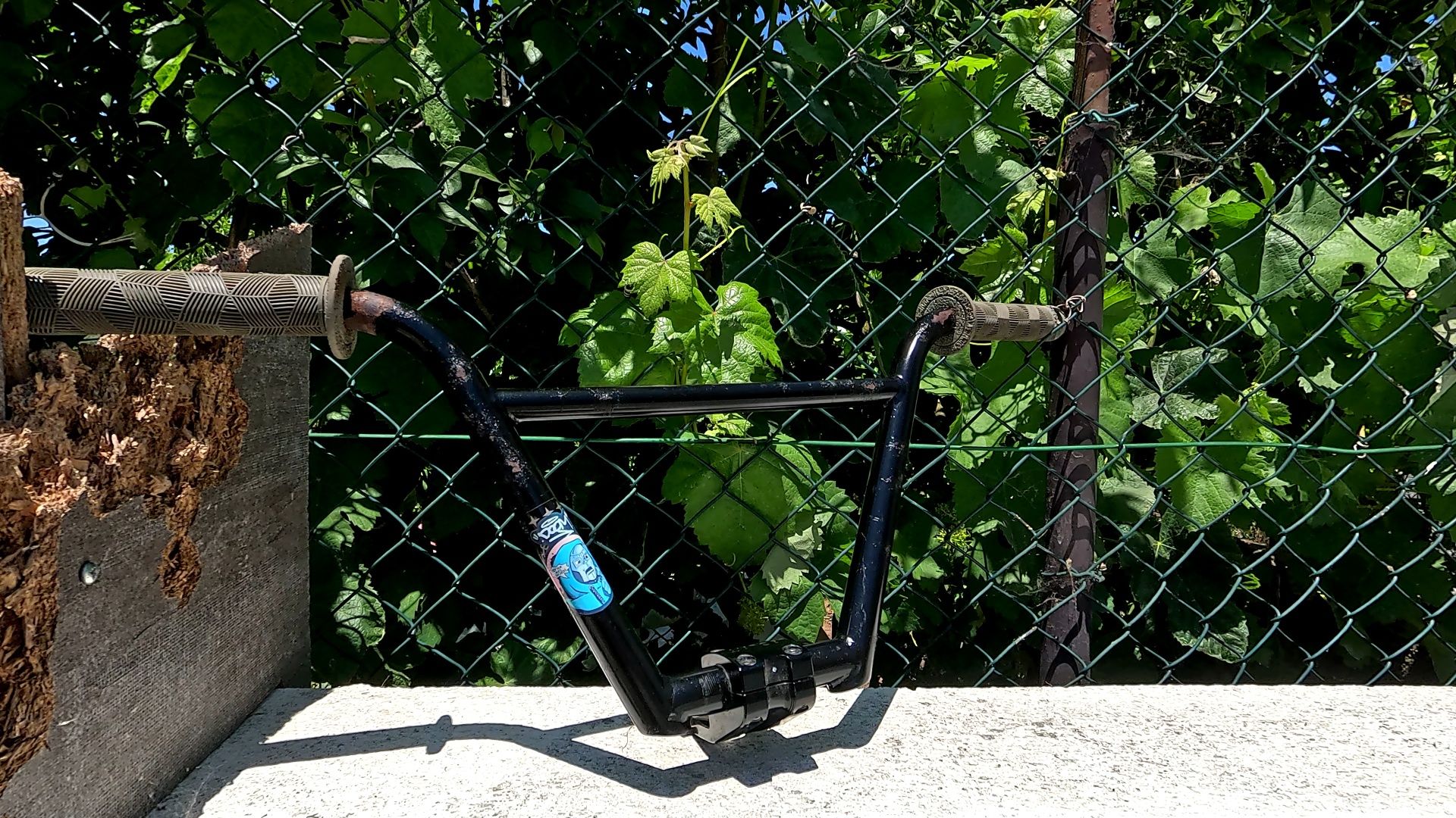 Guiador e mesa bmx profissional com punhos wtp