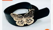 Pasek z klamrą motyl