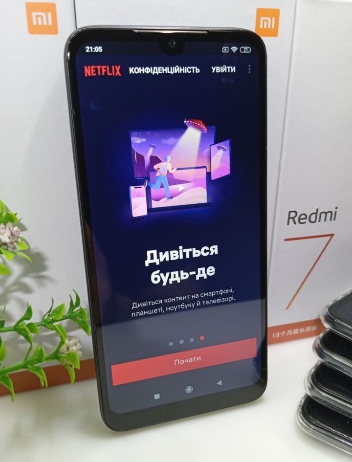 Смартфон Xiaomi Redmi 7 3/32gb Black Новий