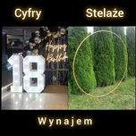 Cyfry 18 osiemnastka stelaż BAR Alkoruletka Wynajem 30 urodziny 50