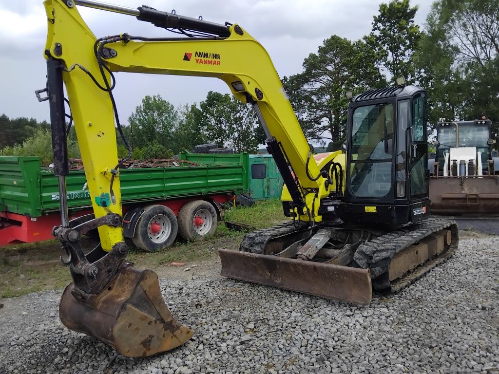 Koparka gąsienicowa 7.5T Yanmar Vio 75 rok 2005 2 łyżki szybko złącze