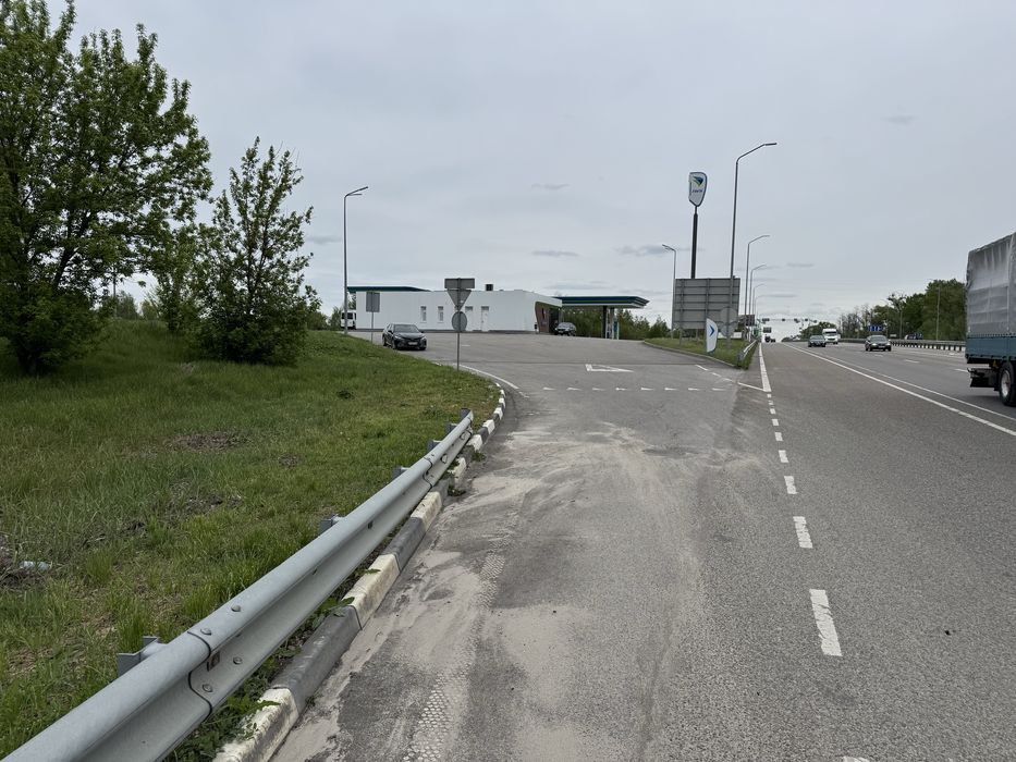 Продаж землі фасад житомирська траса 10га
