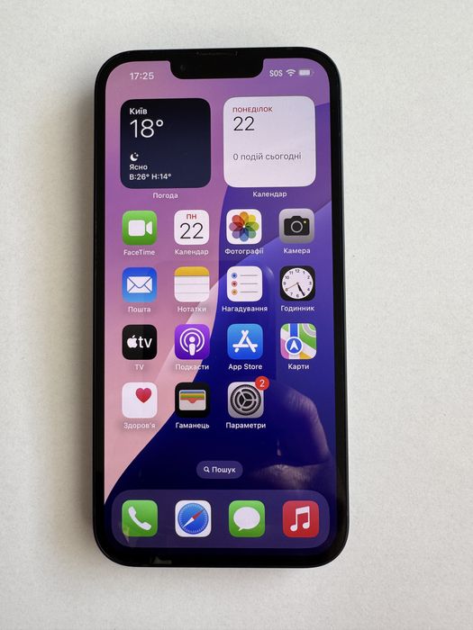 Apple iPhone Айфон 14 128Gb Black (чорний)