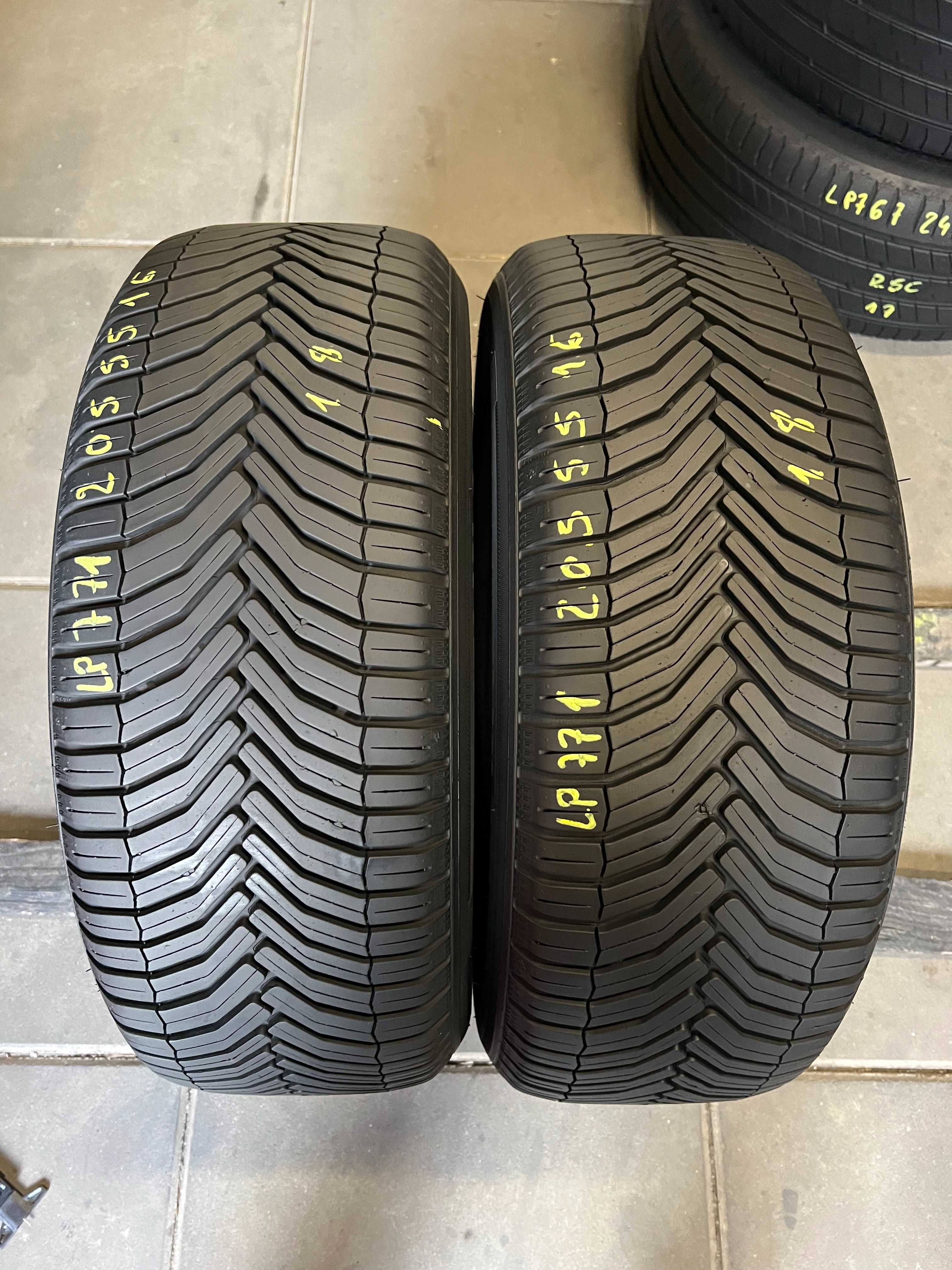 Opony wielosezonowe 205/55/R16 Michelin CrossClimate + 2 sztuki