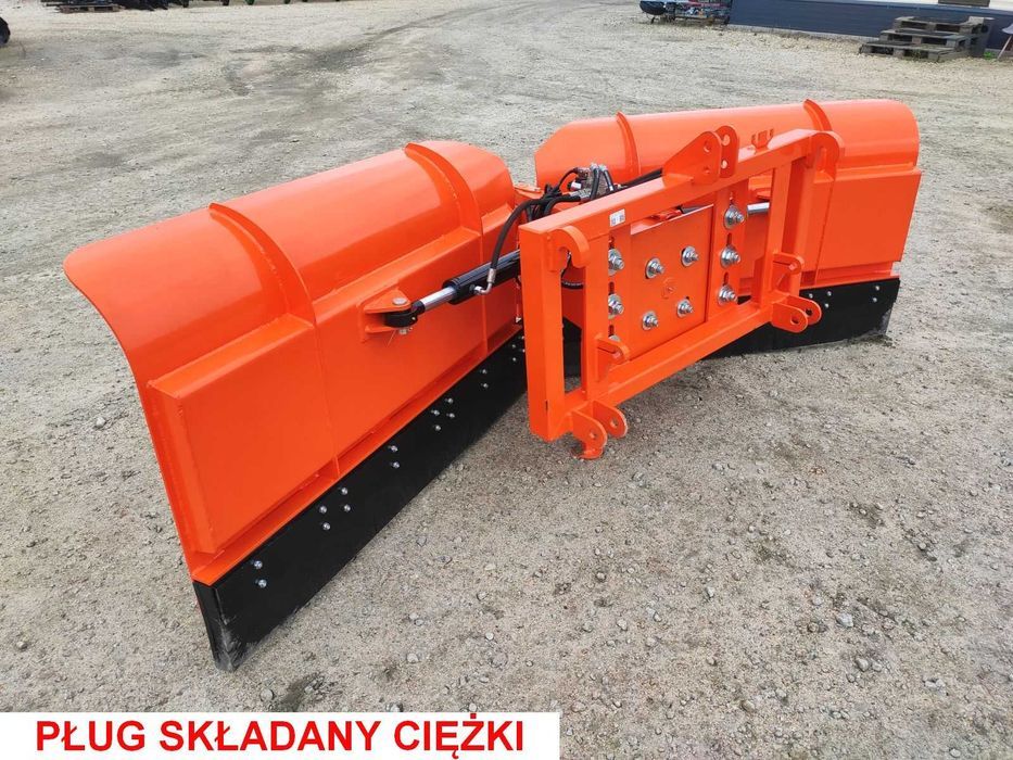 Pług śnieżny do śniegu składany strzałka euroramka TUZ Tur ładowacz
