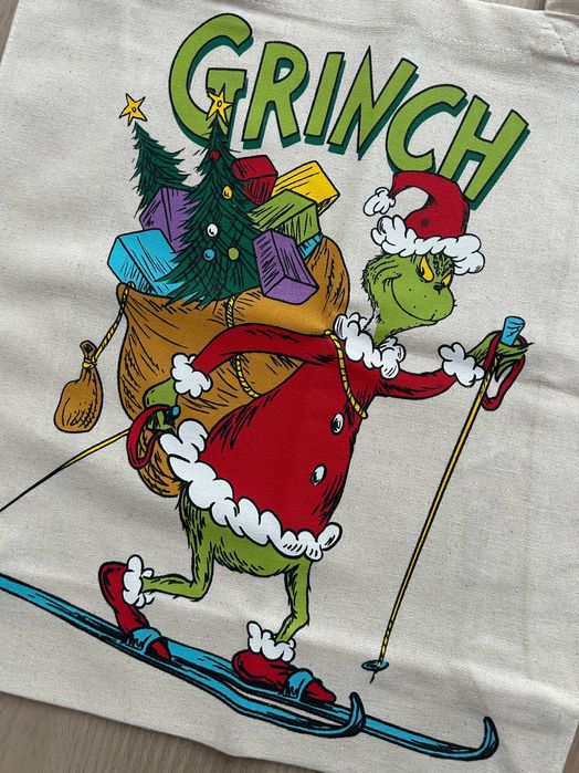 NOWA świąteczna bawełniana torba GRINCH