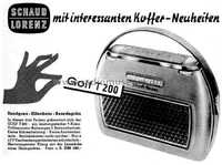 35€ - Radio de 1959 - SCHAUB-LORENZ Modelo GOLF T 200