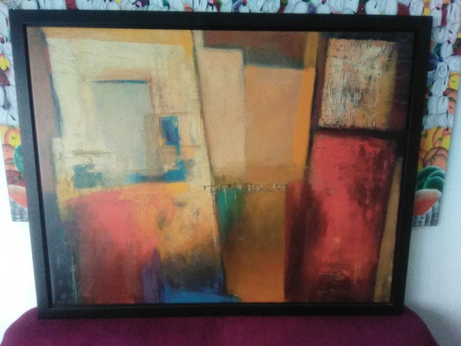 Tela de autor com moldura