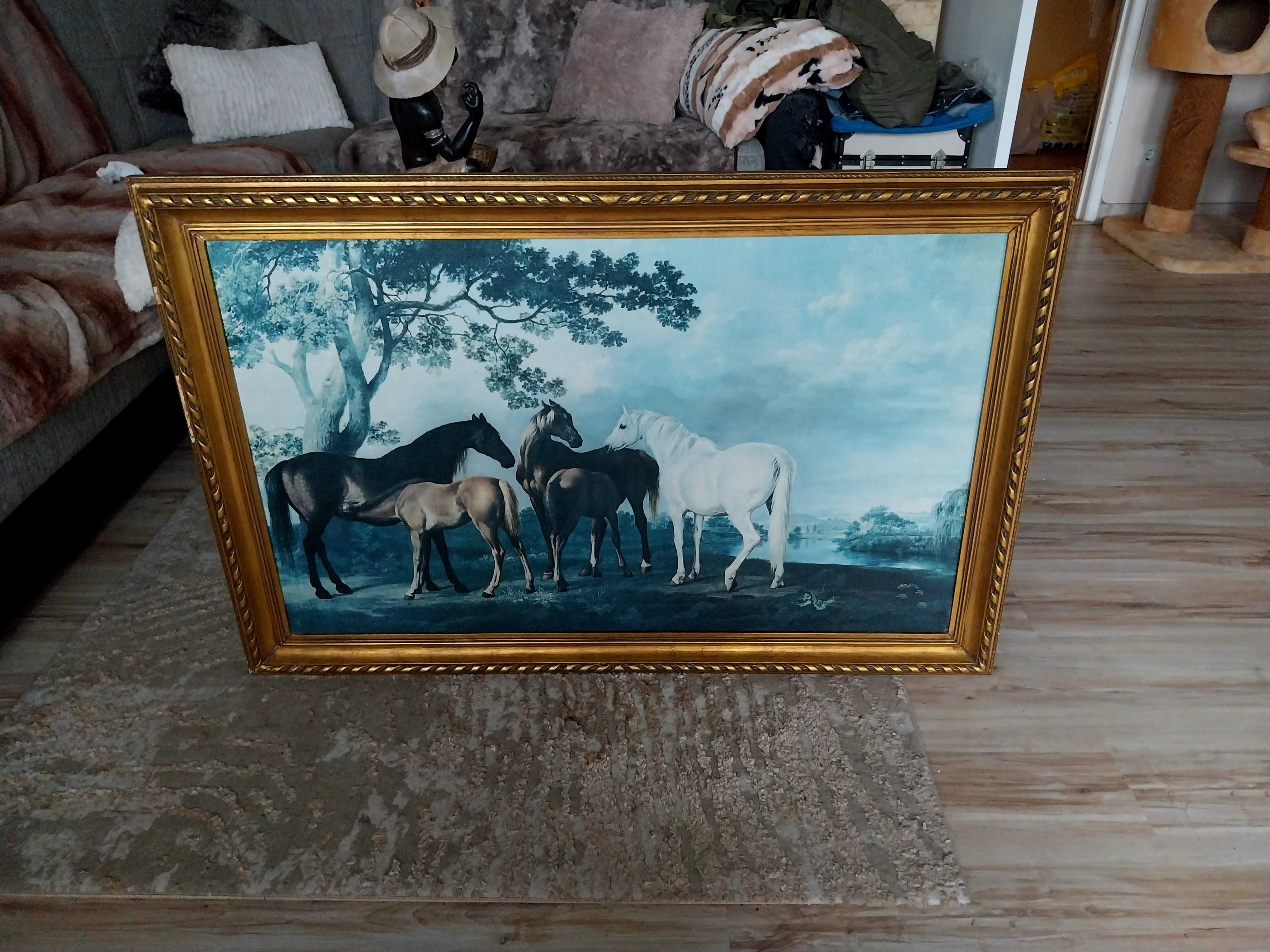 Quadro antigo com cavalos - George Stubbs