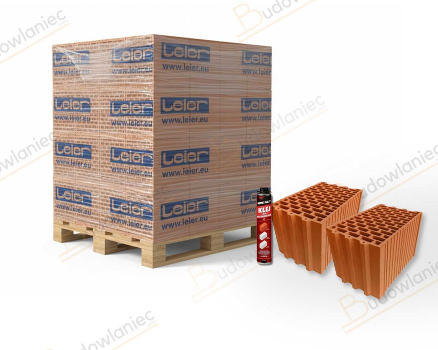 Pustak Thermopor P+W Leier PLAN 25 szlif kl.15 Cegła ceramiczna +HDS