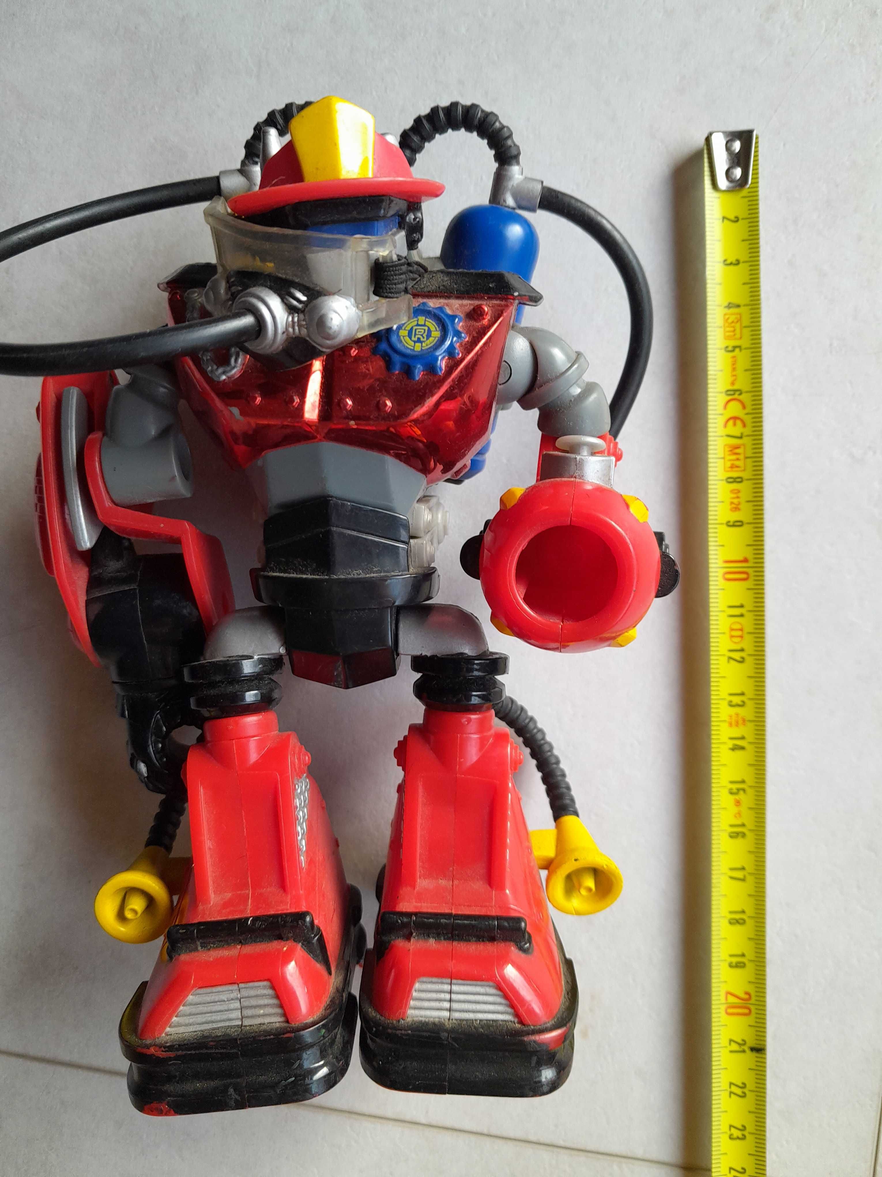 Stara zabawka figurka strażak robot Mattel 2002 używana
