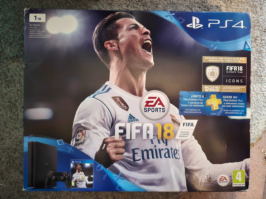 Playstation 4 1TB com comandos, micro e jogos