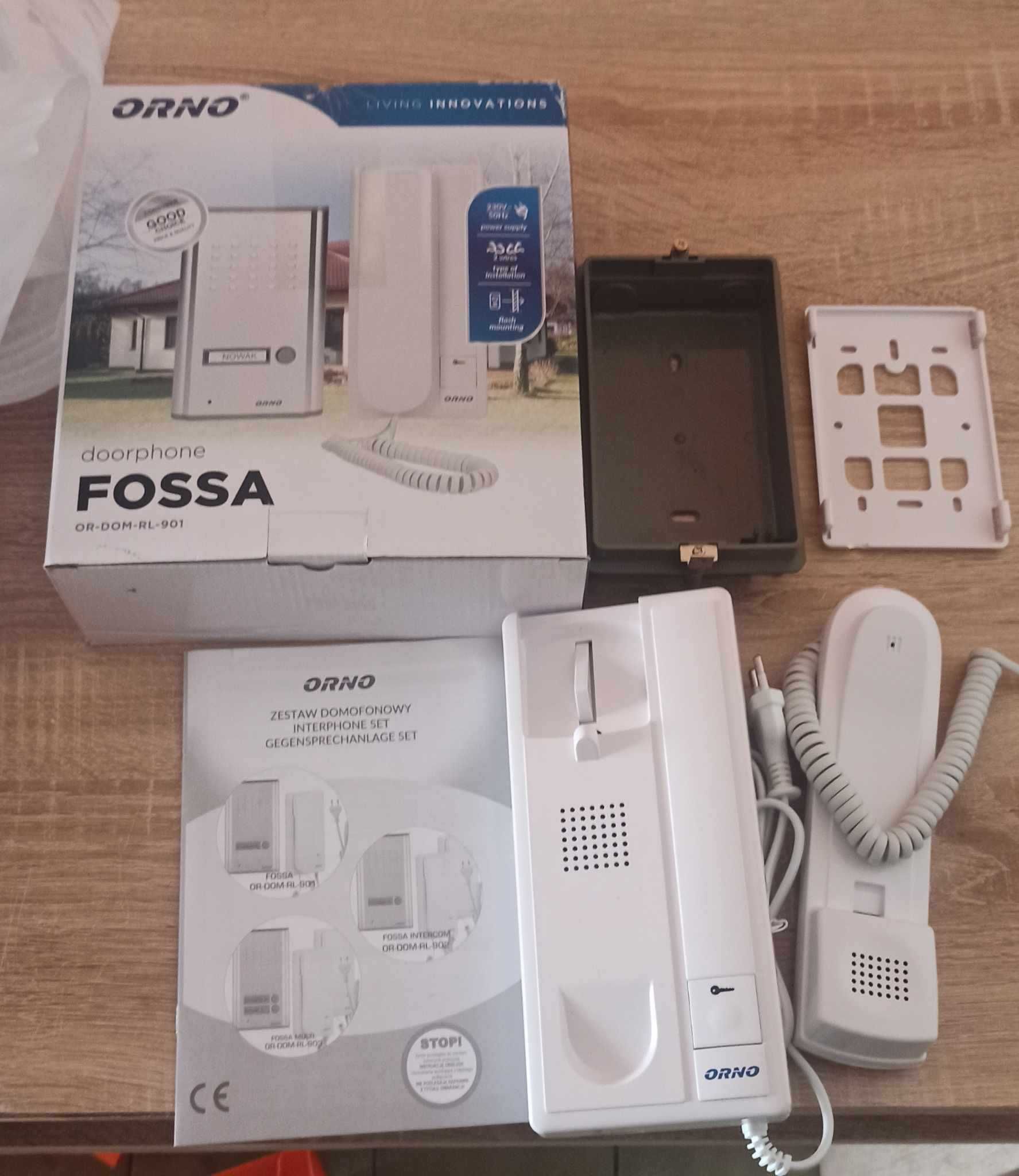 Domofon ORNO OR-DOM-RL-901UD FOSSA moduł wewnętrzny NOWY!