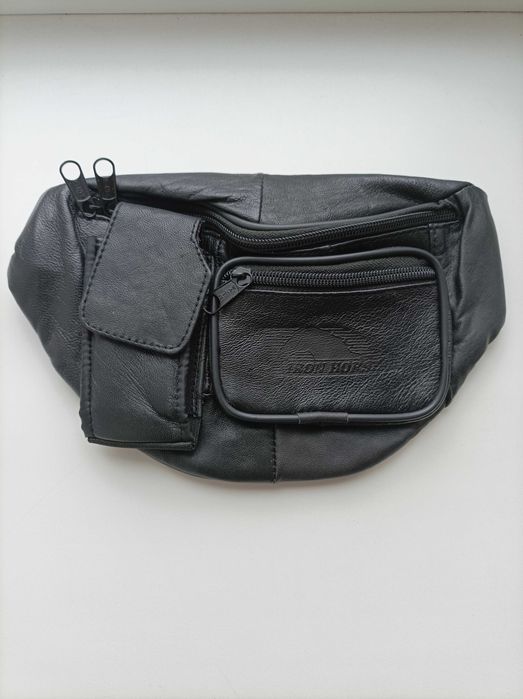 Сумка на пояс Louis шкіряна (мото)