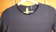 Bluzka damska elegancka BENETTON  z Viskozy  roz.L/XL granatowa