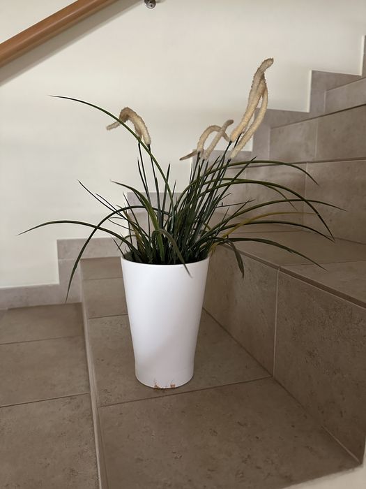 Vaso com planta PVC para decoração