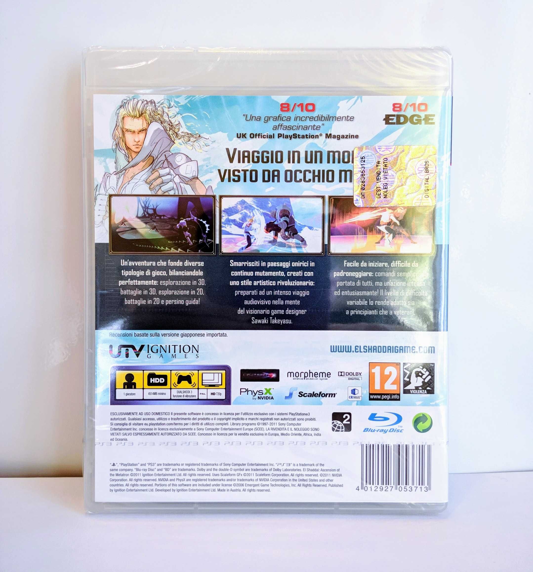 EL SHADDAI Ascension of the Metatron PS3 playstation 3 НОВИЙ диск