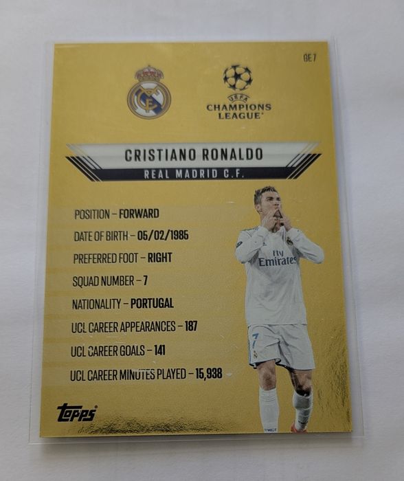 2024-25 Topps Match Attax Gold Edge Cristiano Ronaldo