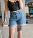 Jeansy szorty w stylu vintage mom fit 34
