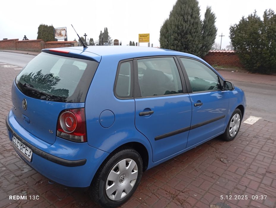 Volkswagen Polo 1.4 MPI 2007r Klimatyzacja, 1-własciciel 5-drzwiowy